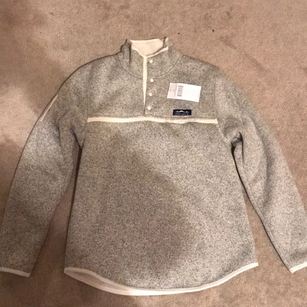 Lauren James ivory Jackson fleece pullover